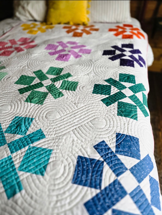 Thai Charm - Windmill - Throw Quilt Kit Bundle - Pattern Not Included | Pear Tree Market