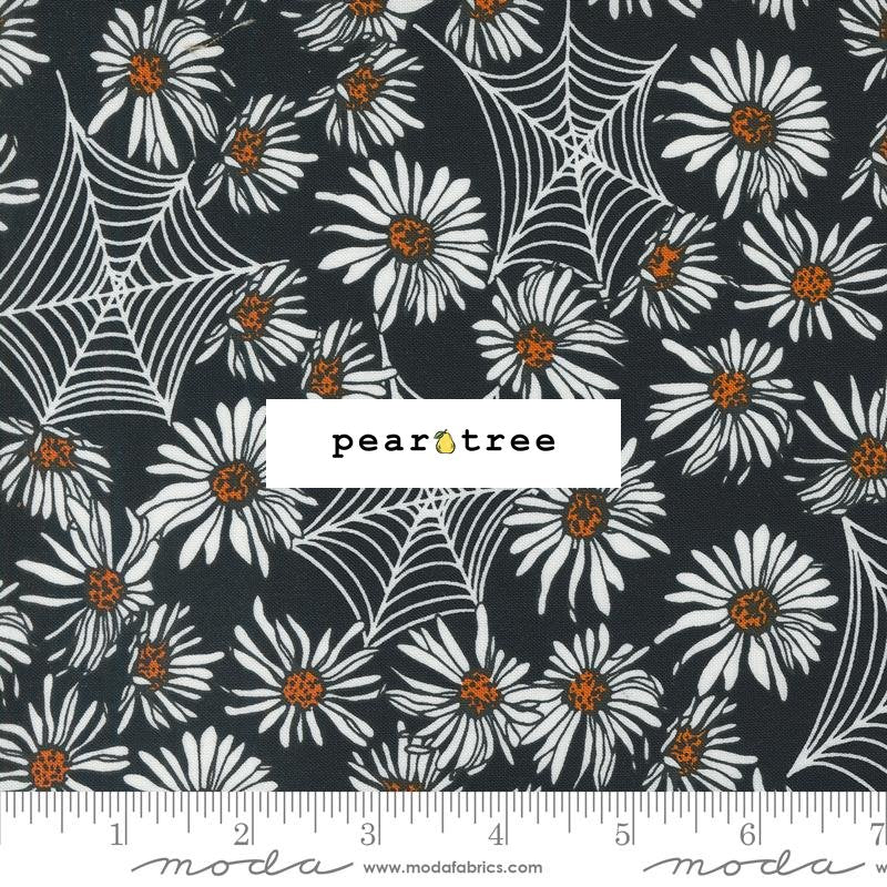 Moda Fabrics Midnight Pumpkin - Daisies