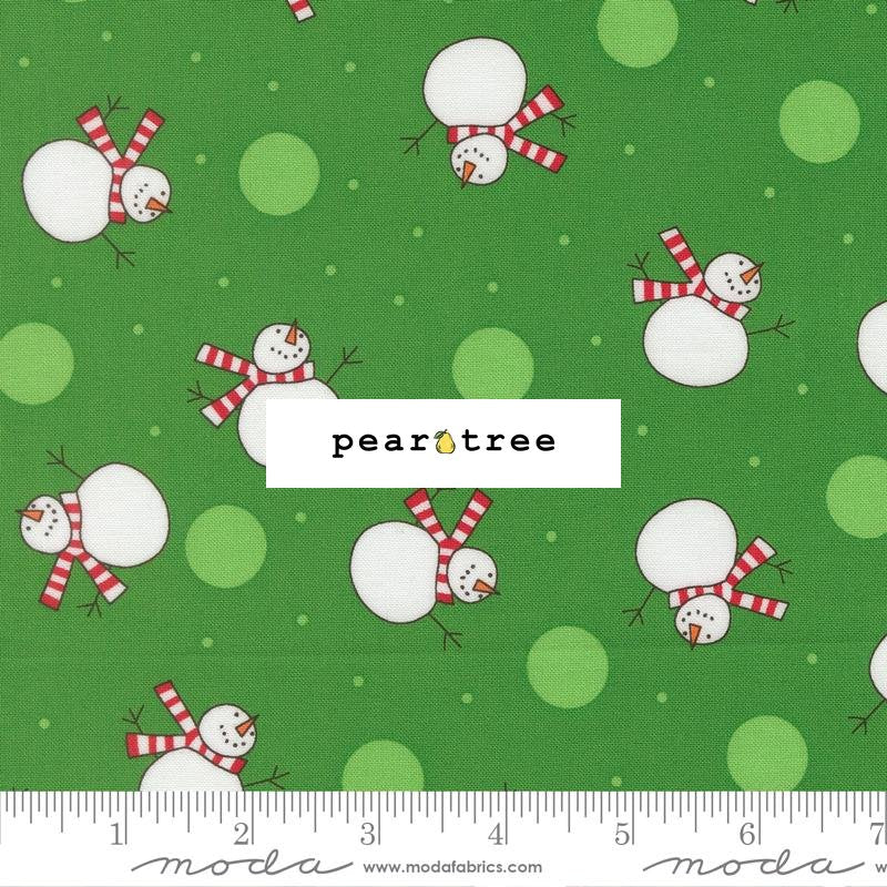 Moda Fabrics Evergreen - Tossed Snowman