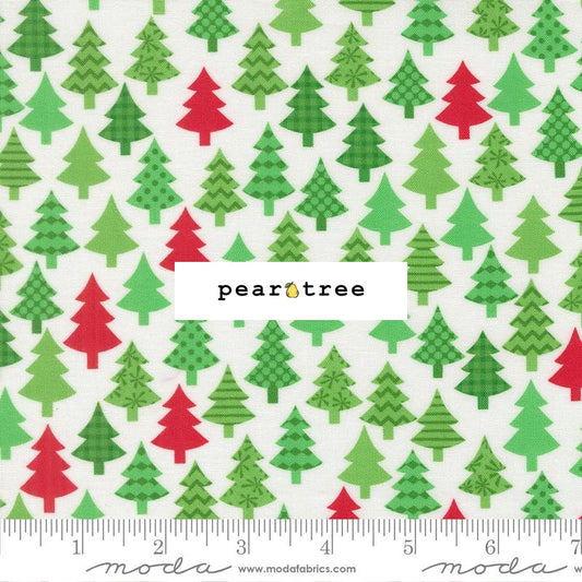 Moda Fabrics Winter White - Christmas Trees