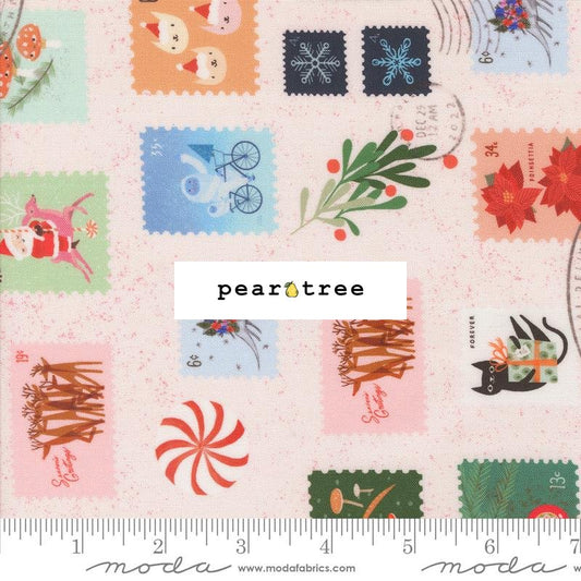 Moda Fabrics Snow - Christmas Stamps