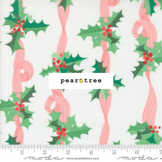 Moda Fabrics Snow - Holly Stripes
