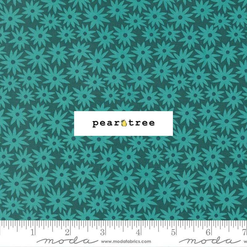 Moda Fabrics Sedum Dark Teal - Small Floral
