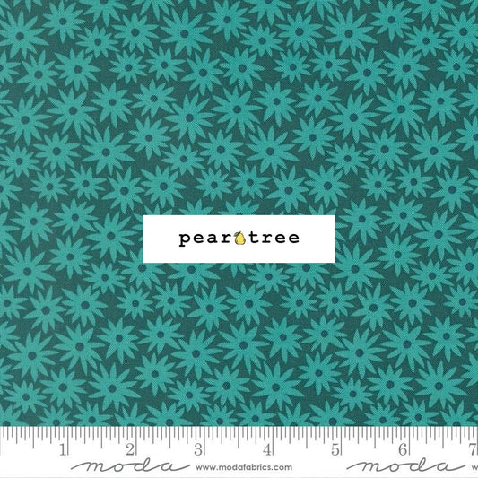 Moda Fabrics Sedum Dark Teal - Small Floral