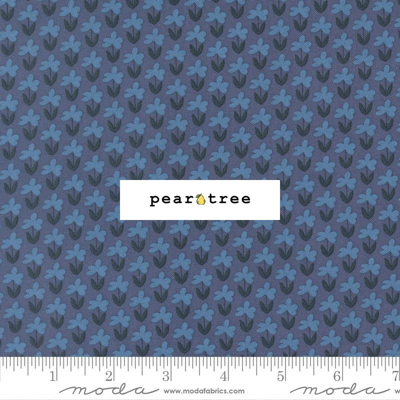 Moda Fabrics Meadow Denim - Small Floral