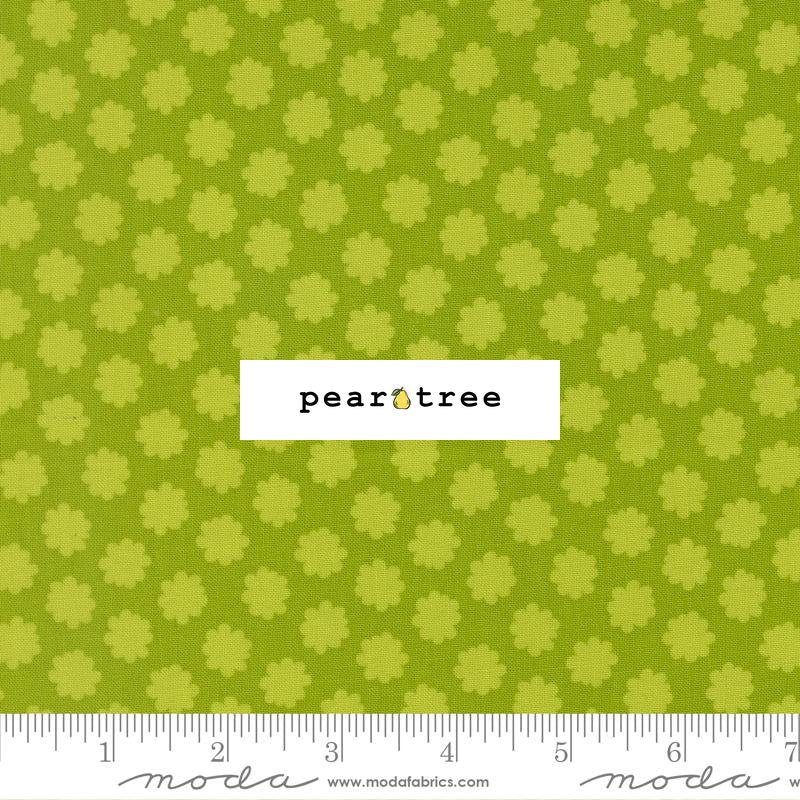 Moda Fabrics Puffball Lime - Small Floral