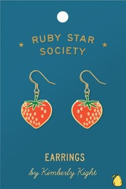 Moda Fabrics Earrings Strawberry