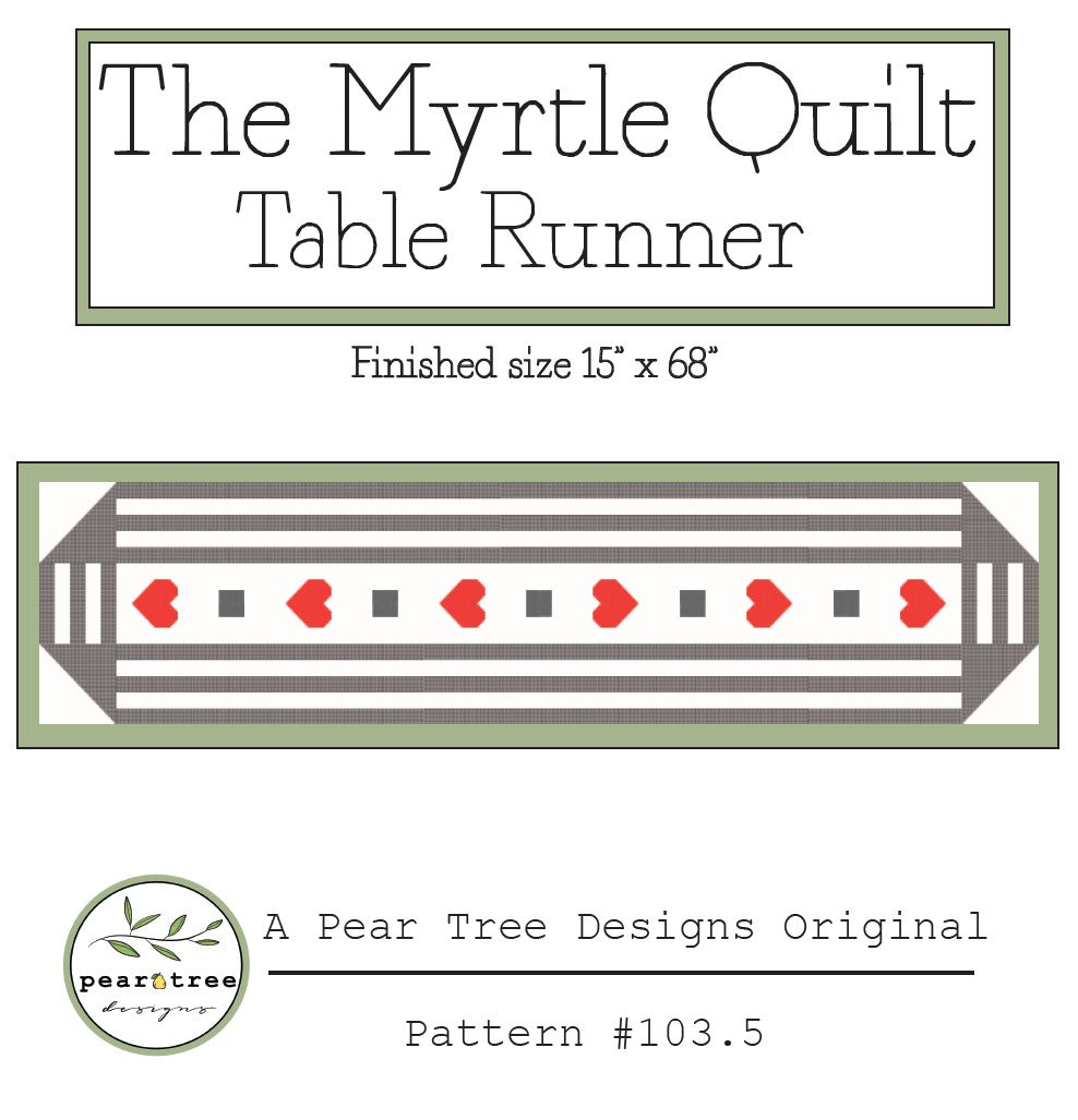 Myrtle Table Runner - Free Quilting Pattern PDF Download
