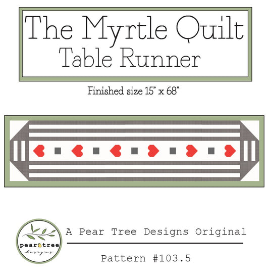 Myrtle Table Runner - Free Quilting Pattern PDF Download