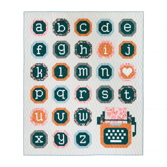 Other Just My Type Quilt Pattern By Pen And Paper Patterns - Printed Booklet