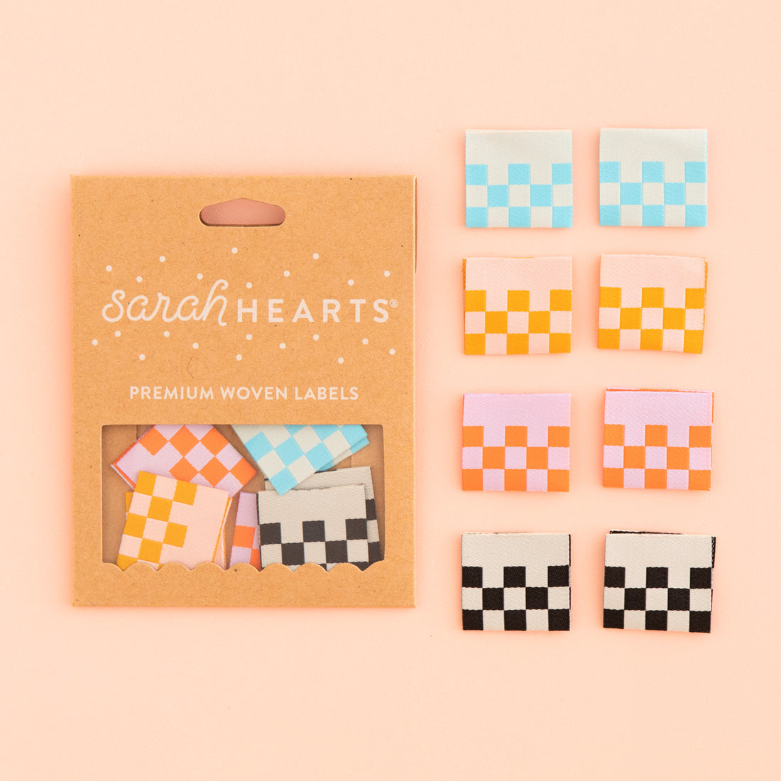 Other Checkerboard Multipack Sewing Labels By Sarah Hearts