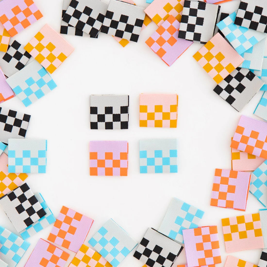 Other Checkerboard Multipack Sewing Labels By Sarah Hearts