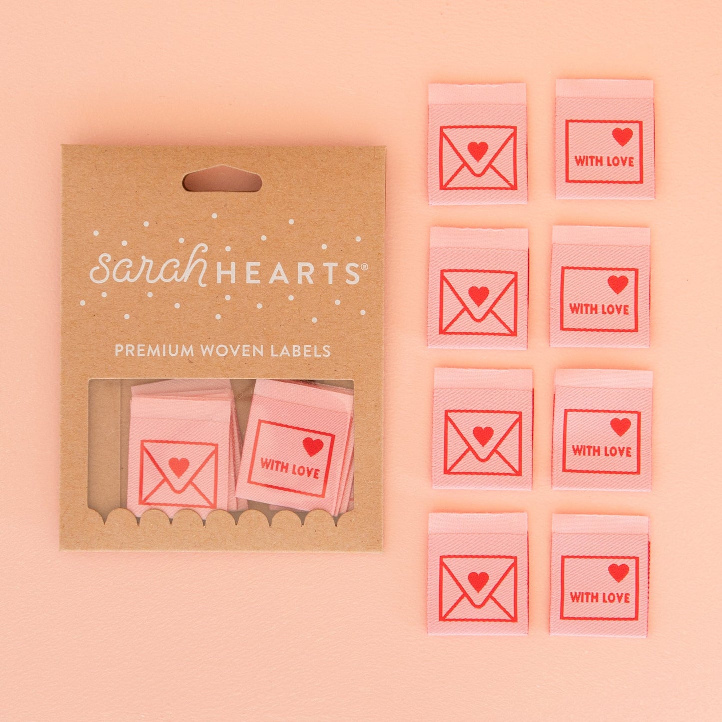 Other With Love Envelope Sewing Labels by Sarah Hearts