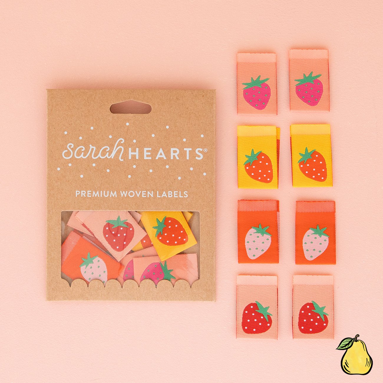 Other Strawberry Multipack Sewing Labels By Sarah Hearts