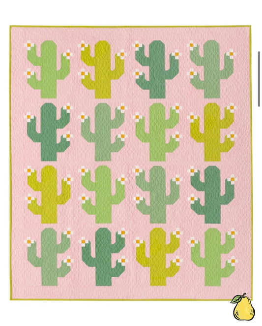 Pear Tree Market Pen + Paper Patterns - Oh My Cacti - Cover Quilt Kit Bundle - Pattern Not Included