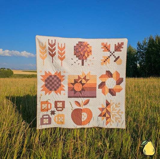 Pear Tree Market The Nine Patch Collective - Sweater Weather Sampler 2024 Quilt Kit Bundle - Pattern Not Included