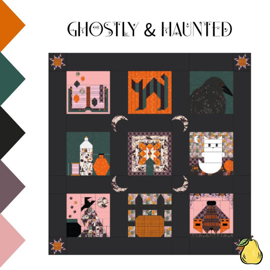 Nocturnal Soul Stitchery - Ghostly And Haunted Quilt Kit Bundle - Pattern Not Included