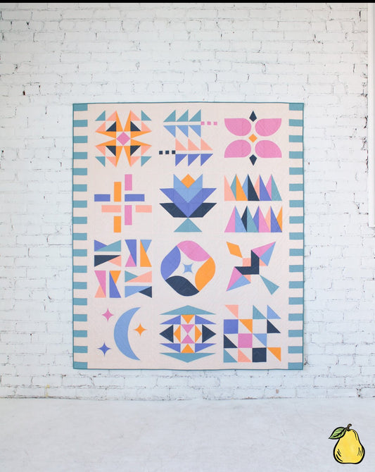 Hand + Soul Sunset Fjord Bom Quilt Kit Bundle - Pattern Not Included