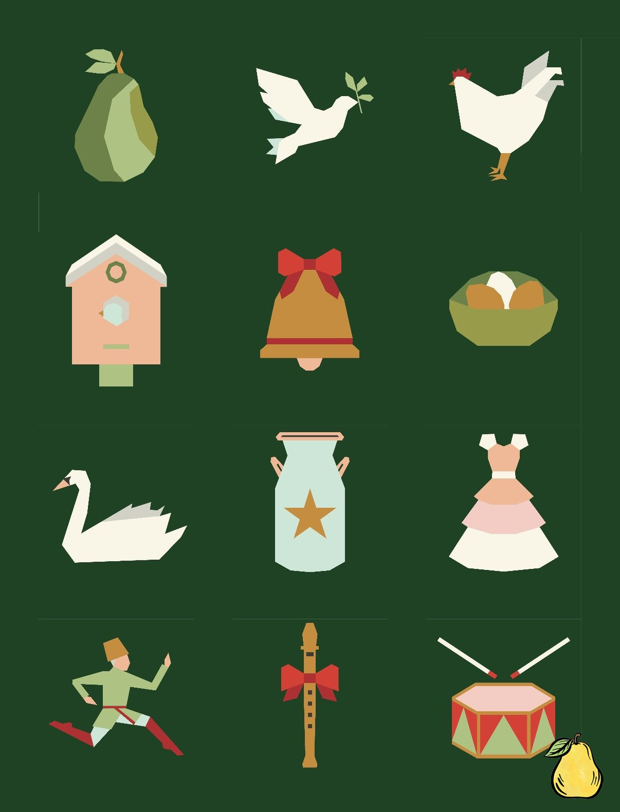 Alderwood Studio - 12 Days Of Christmas - Pine Valley Quilt Kit Bundle - Pattern Not Included