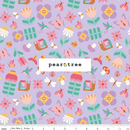 Riley Blake Designs Patchwork Main Purple