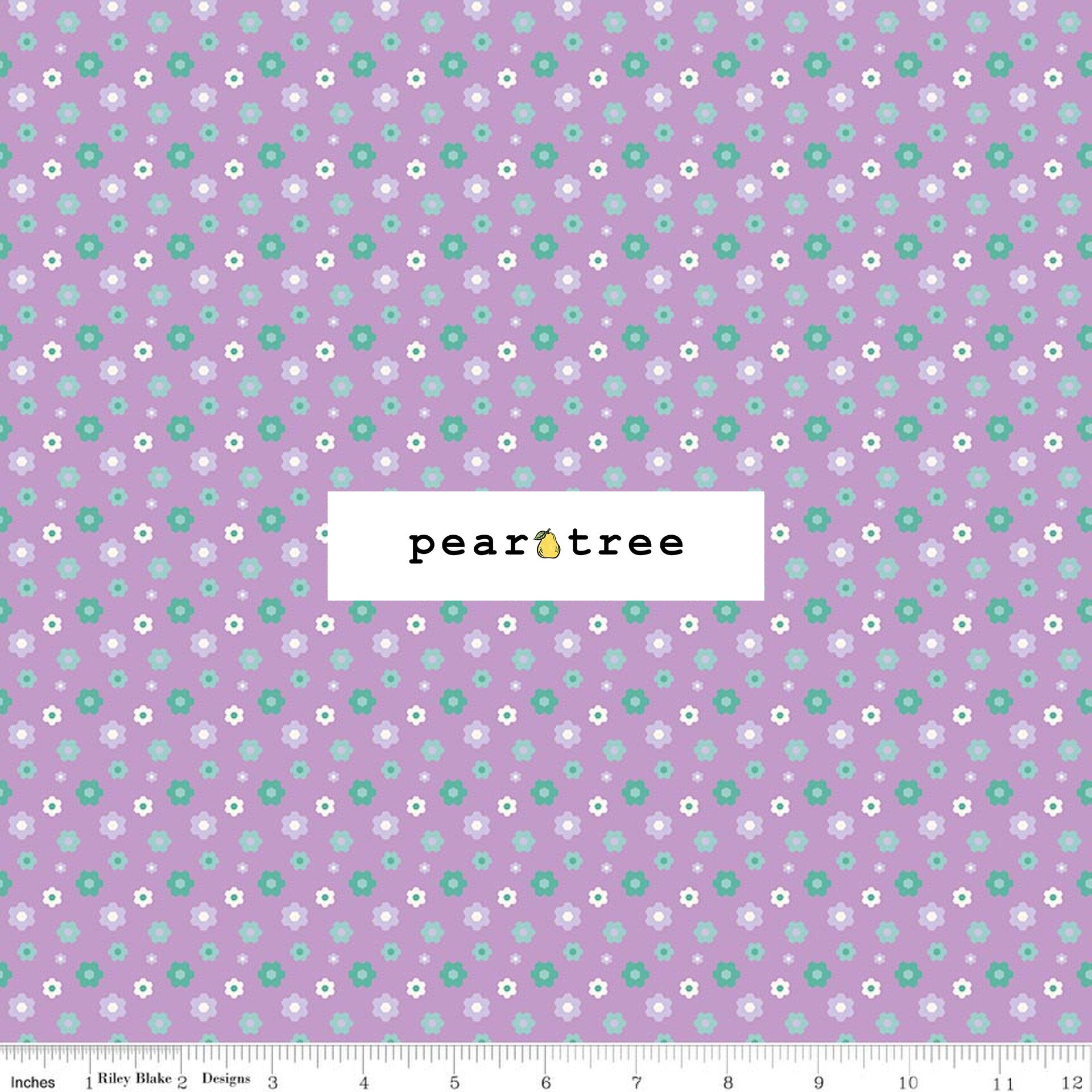 Riley Blake Designs Patchwork Floral Purple