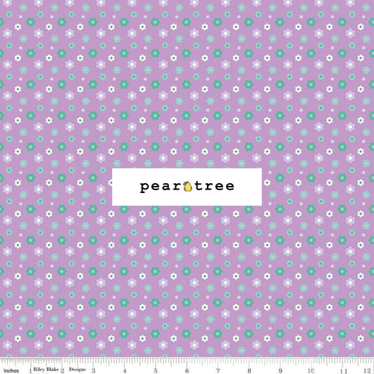 Riley Blake Designs Patchwork Floral Purple