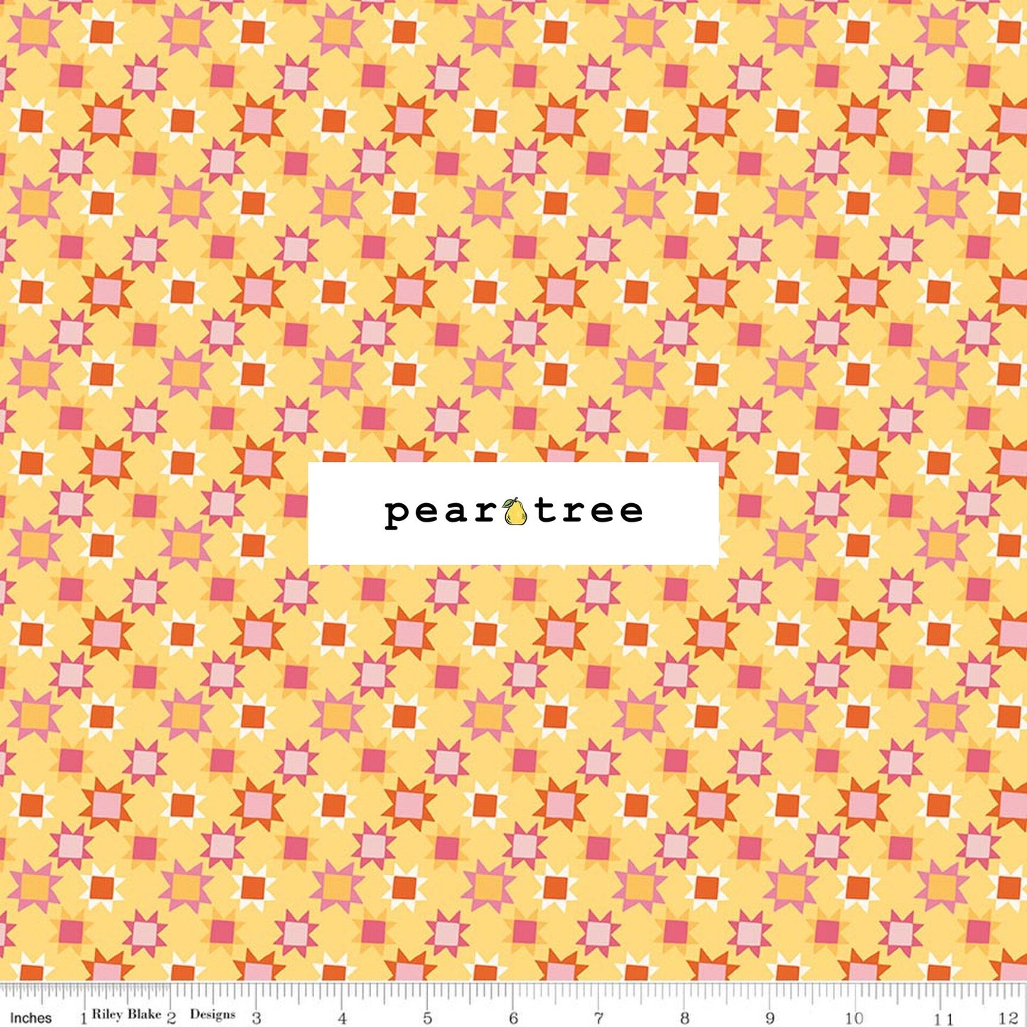 Riley Blake Designs Patchwork Stars Yellow