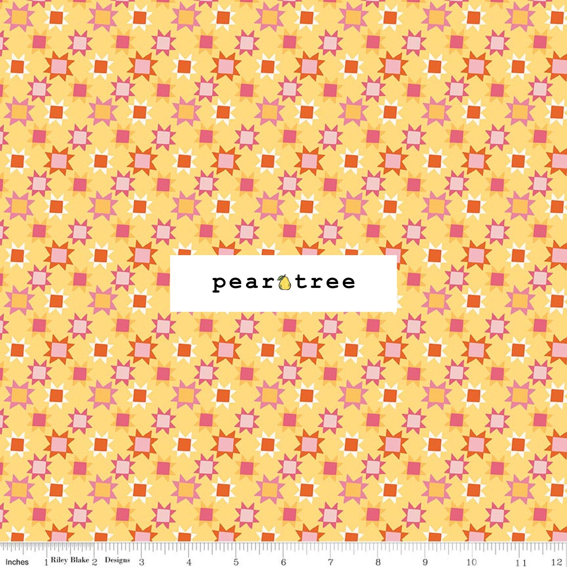 Riley Blake Designs Patchwork Stars Yellow