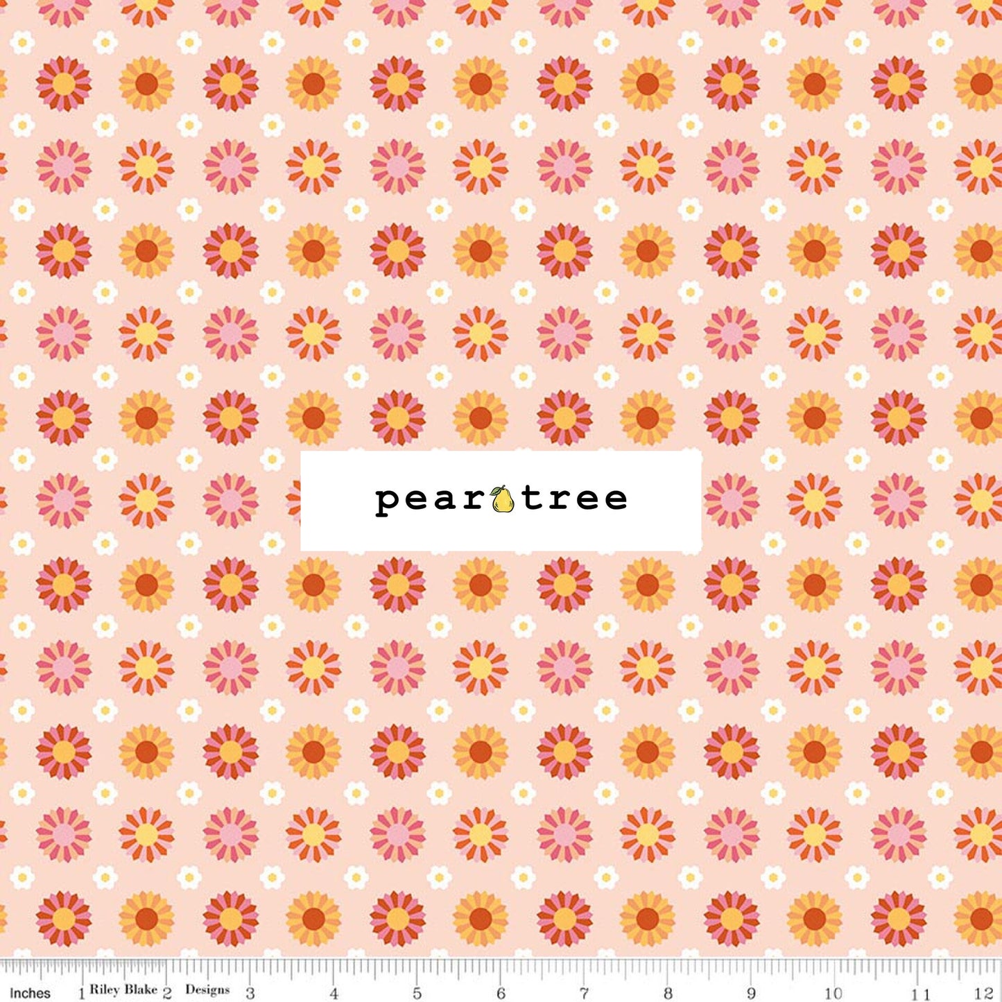 Riley Blake Designs Patchwork Dresden Peach