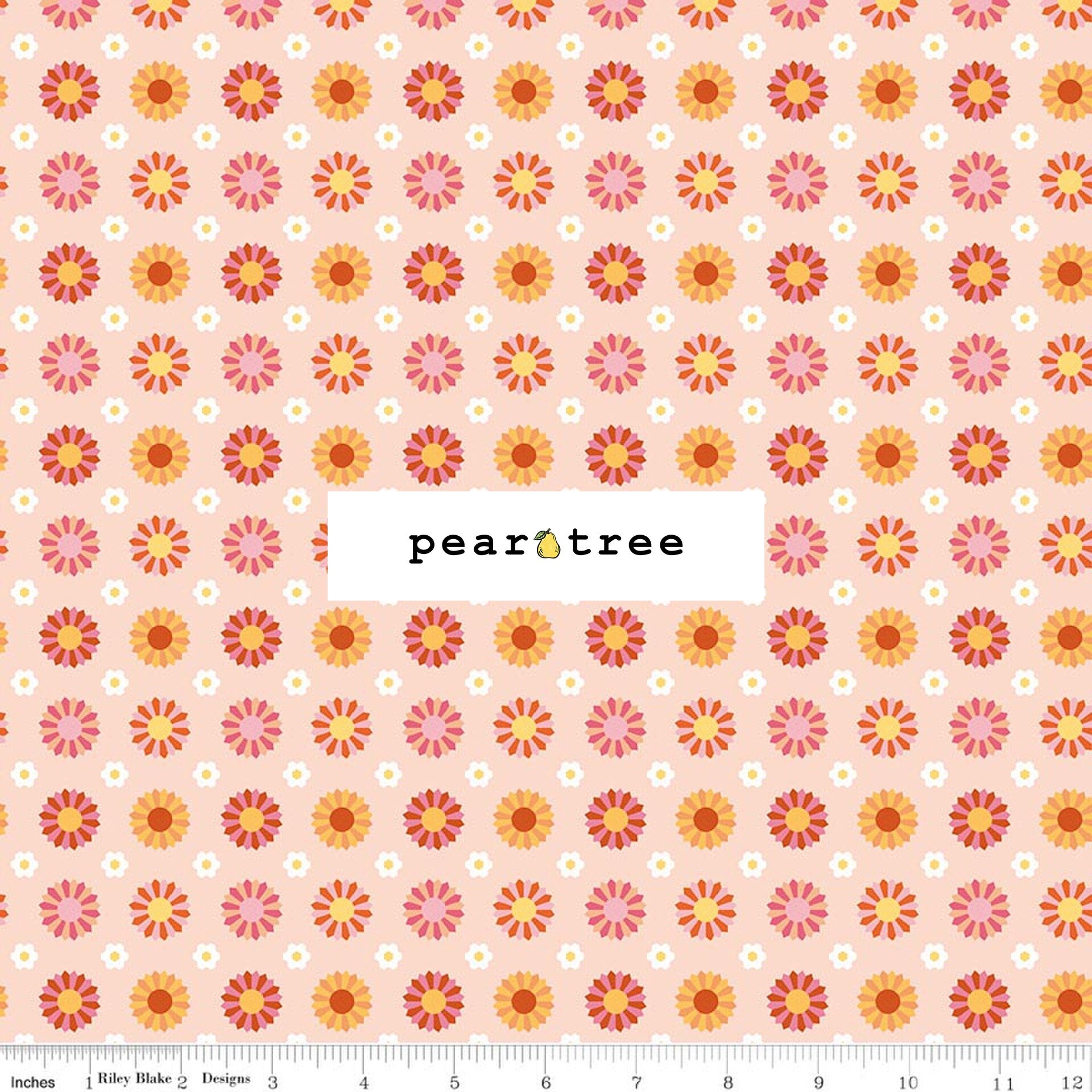 Riley Blake Designs Patchwork Dresden Peach