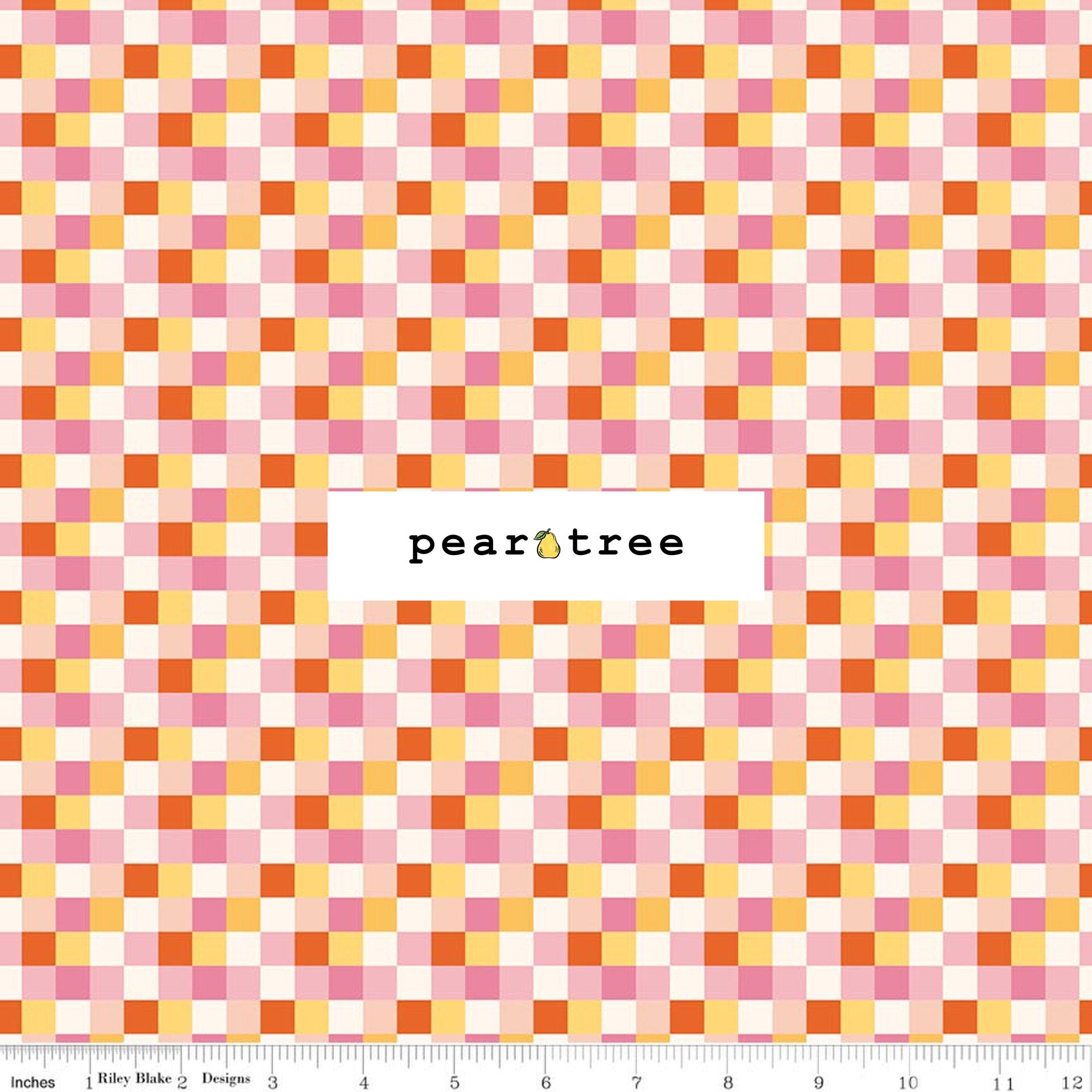 Riley Blake Designs Patchwork Checks Pink