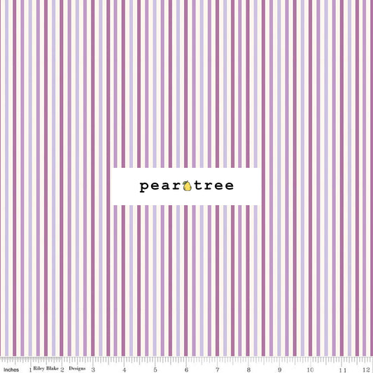 Riley Blake Designs Patchwork Stripes Purple