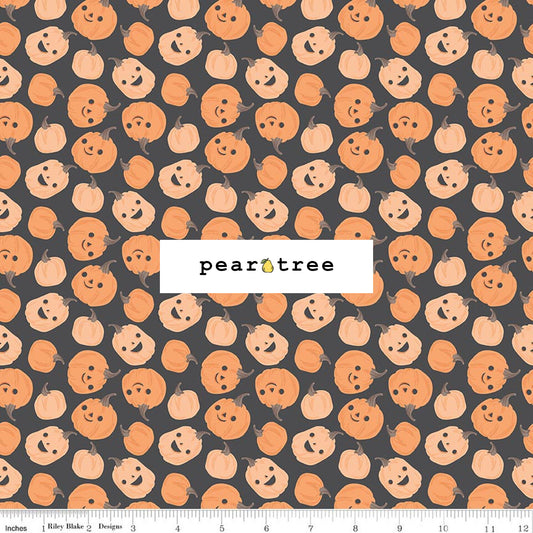 Riley Blake Designs Pumpkins Charcoal