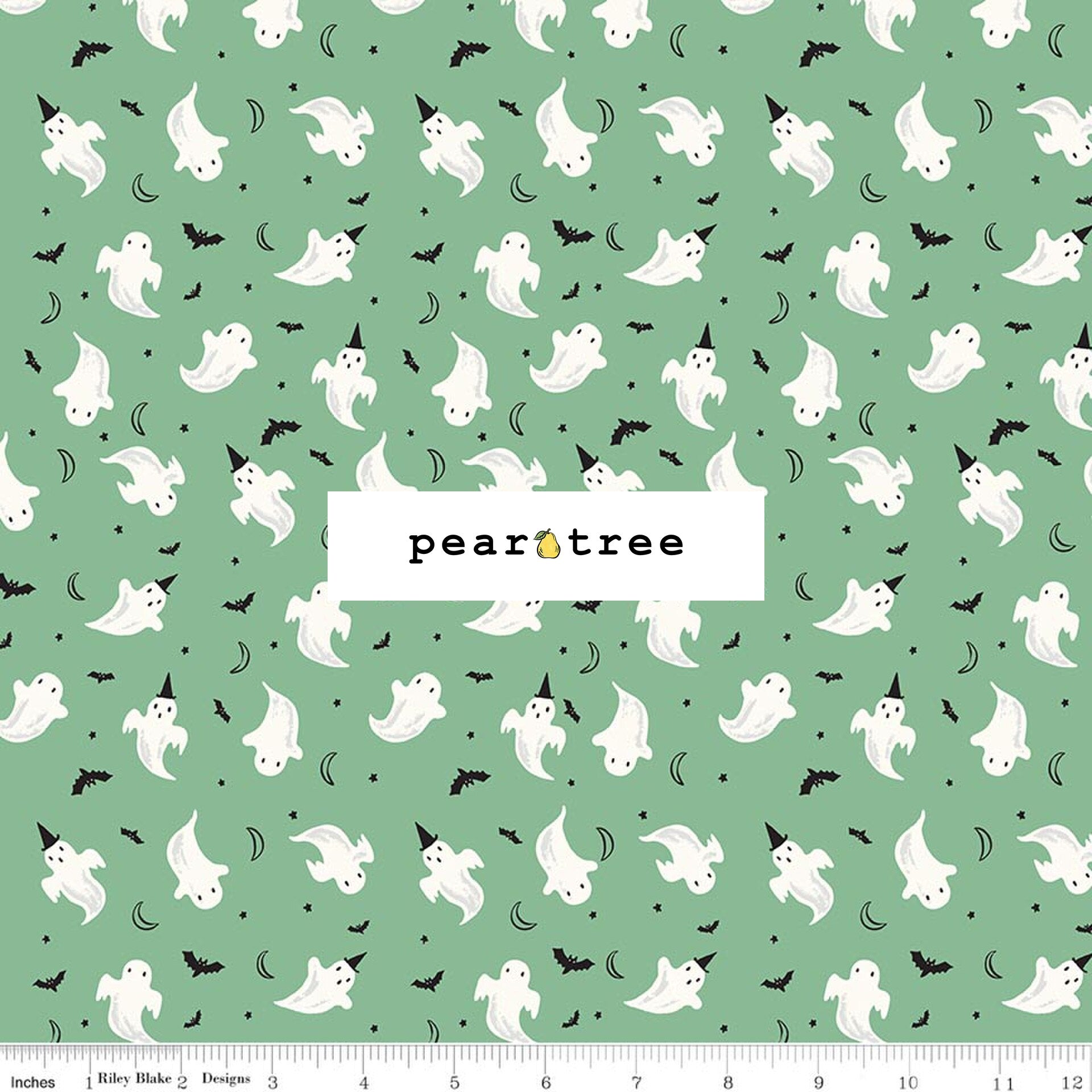 Riley Blake Designs Ghosts Green