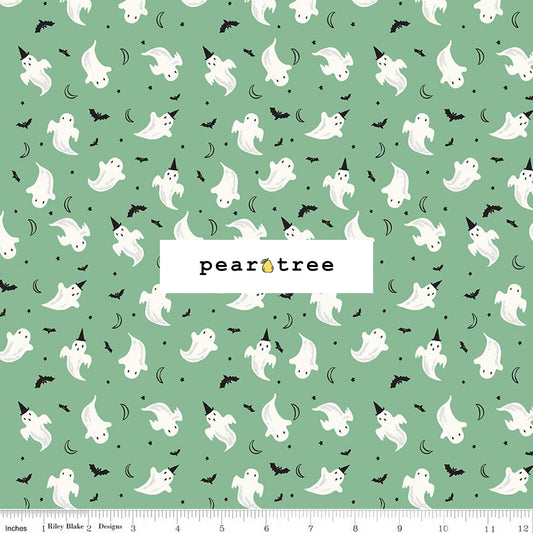 Riley Blake Designs Ghosts Green