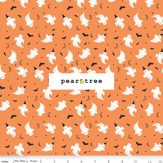 Riley Blake Designs Ghosts Orange