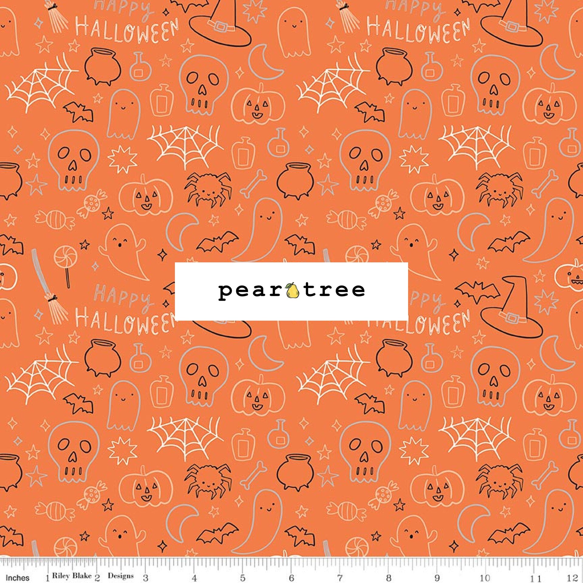 Riley Blake Designs Halloween Icons Orange