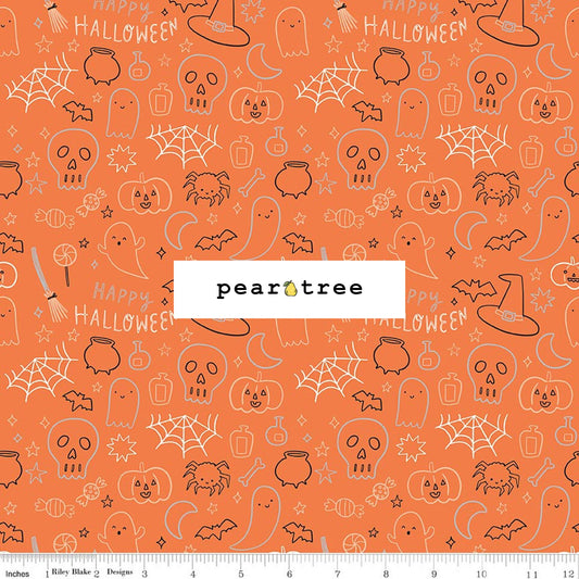 Riley Blake Designs Halloween Icons Orange