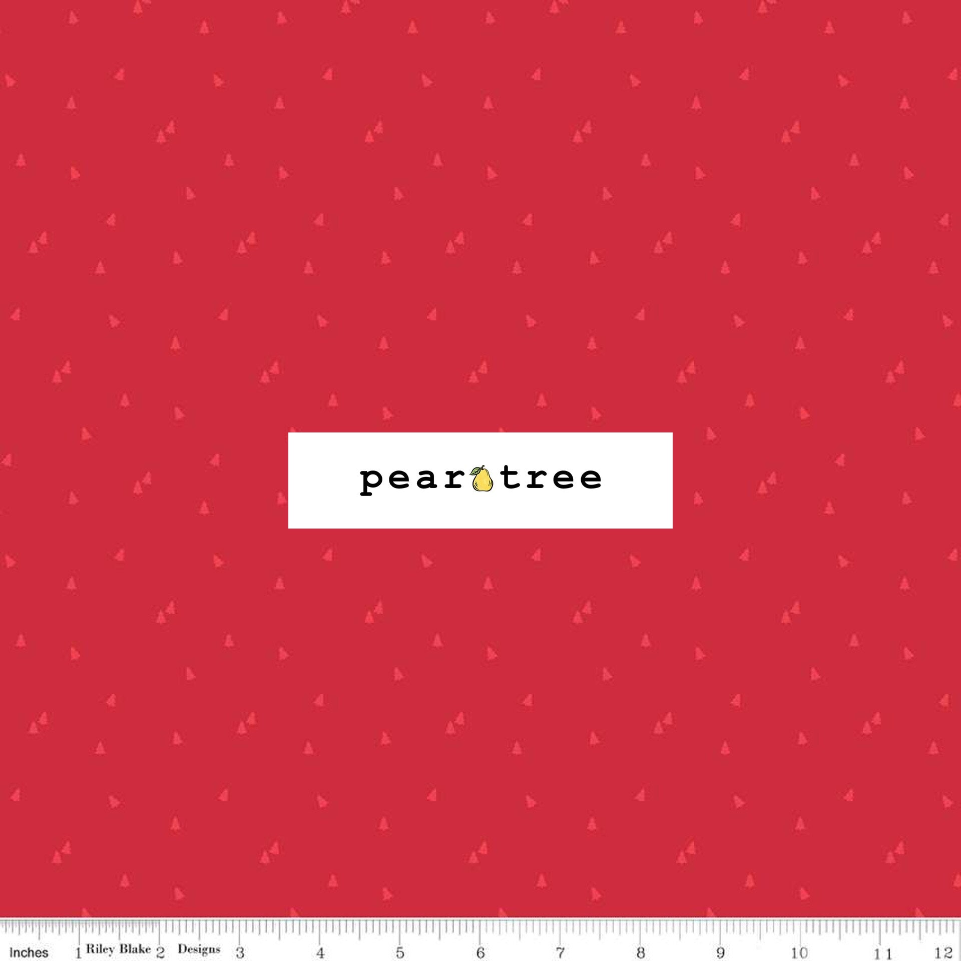 Riley Blake Designs Trees Red