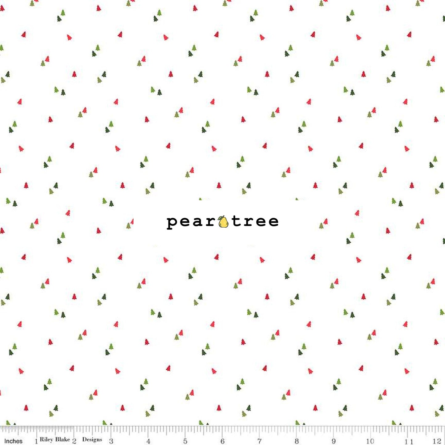 Trees White | Seasonal Basics | Riley Blake Designs | C654-WHITE