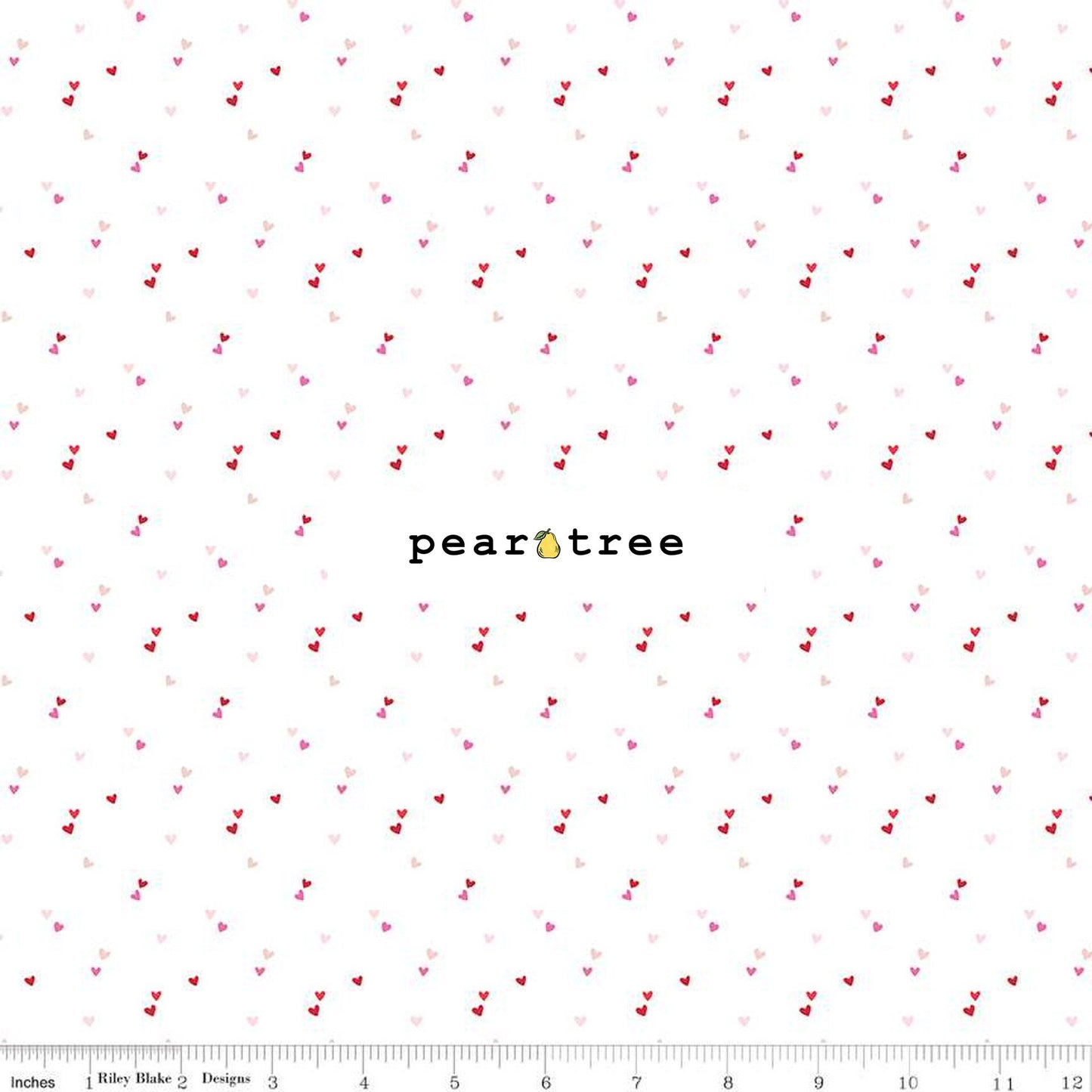 Riley Blake Designs Hearts White