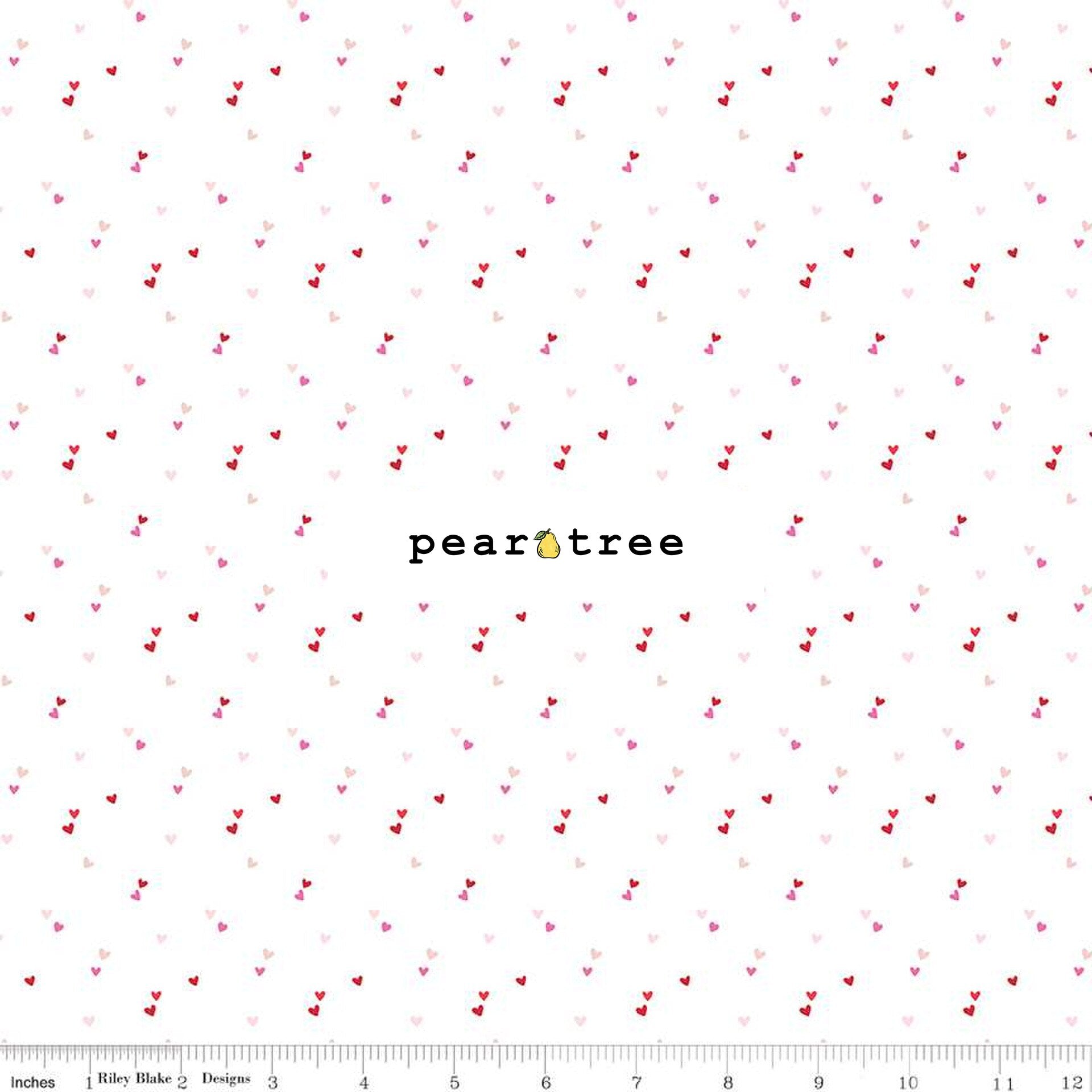 Riley Blake Designs Hearts White
