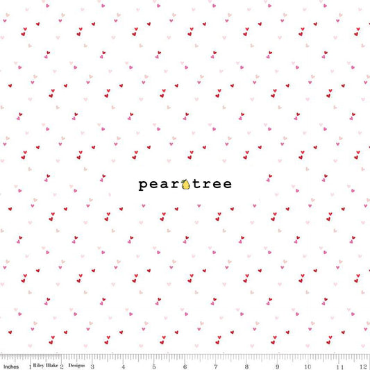 Riley Blake Designs Hearts White