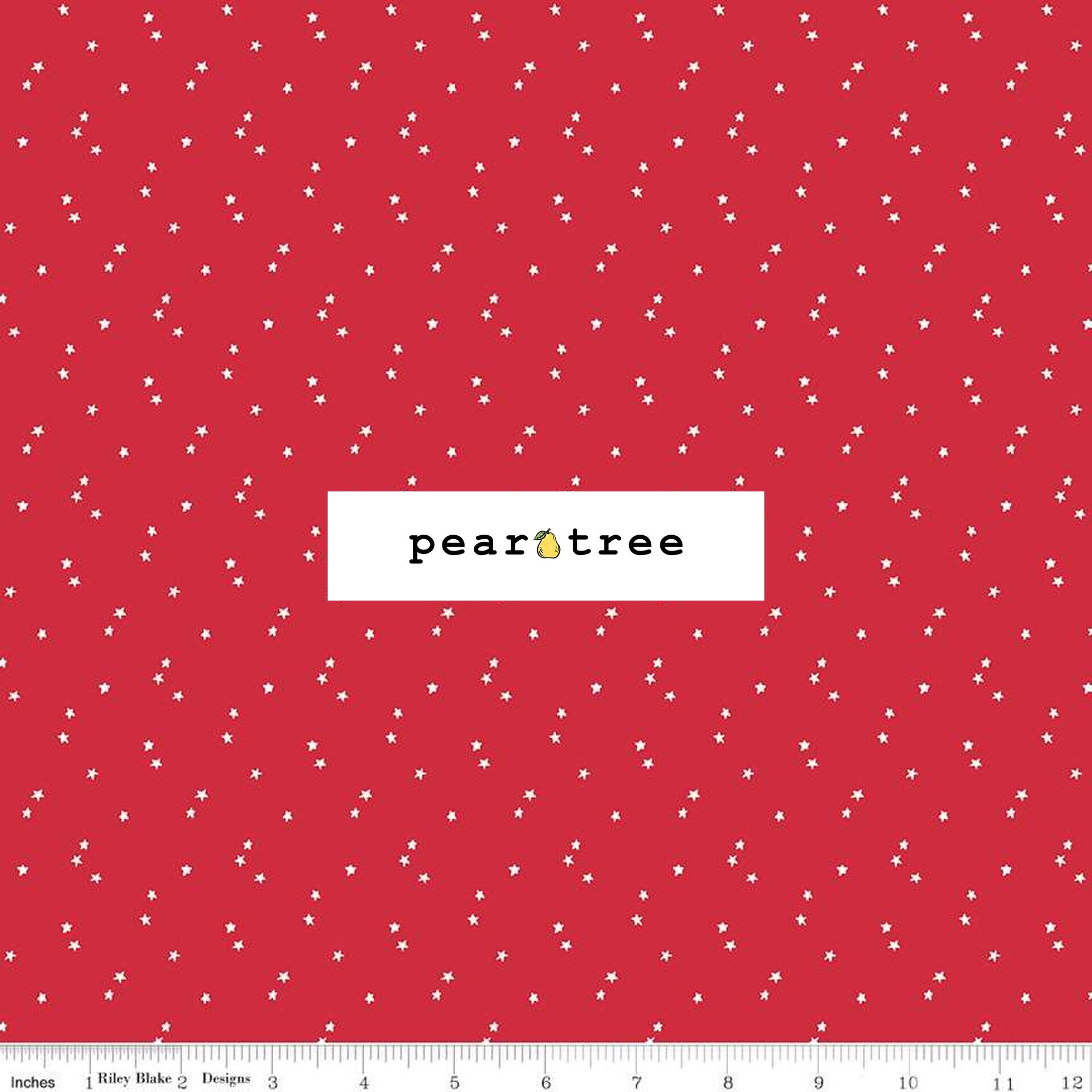 Riley Blake Designs Stars Red