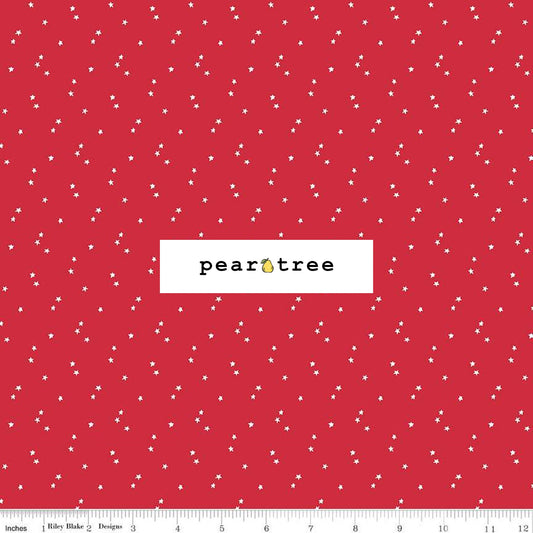 Riley Blake Designs Stars Red