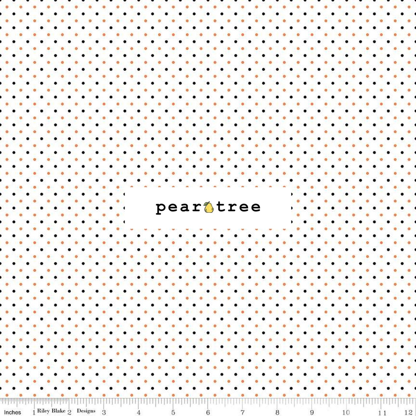 Riley Blake Designs Swiss Dot On White Halloween