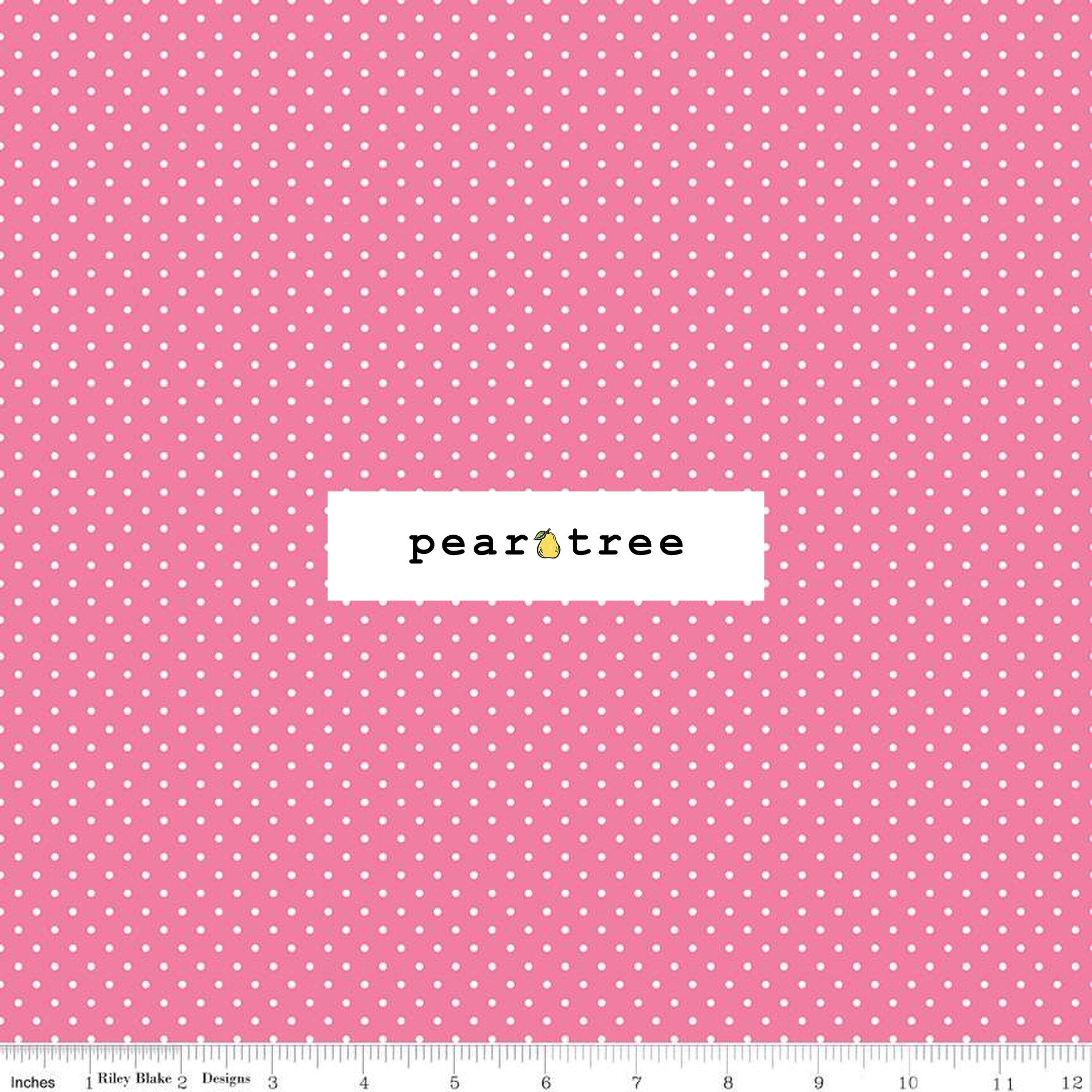 Riley Blake Designs Swiss Dot Hot Pink