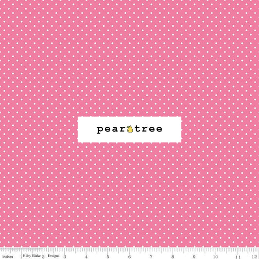 Riley Blake Designs Swiss Dot Hot Pink
