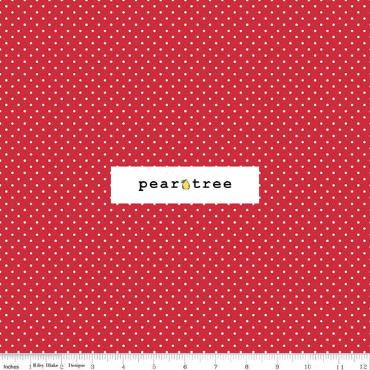 Riley Blake Designs Swiss Dot Red