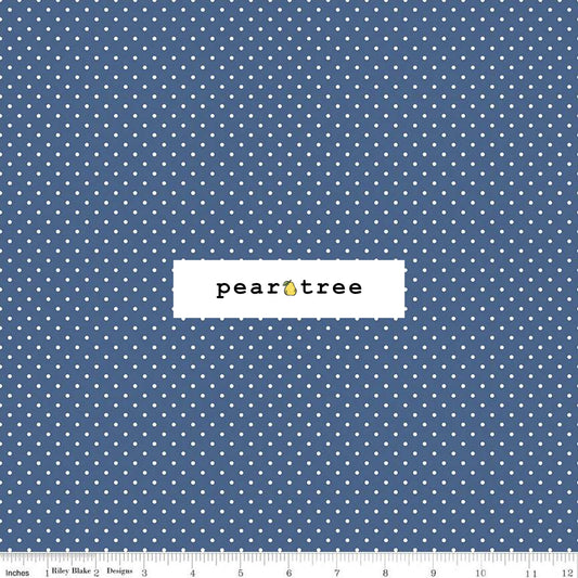 Riley Blake Designs Swiss Dot Denim